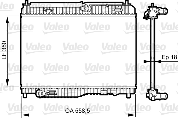 VALEO Vízhűtő 735378_VALEO