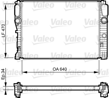 VALEO Vízhűtő 735382_VALEO