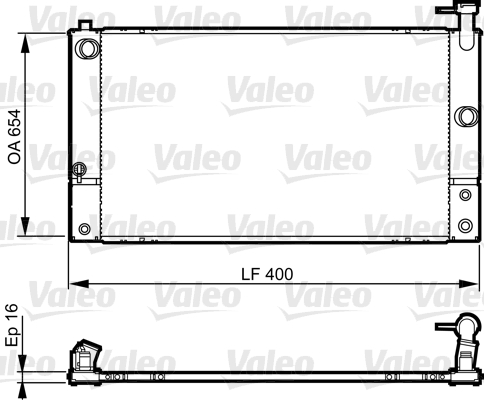 VALEO Vízhűtő 735449_VALEO