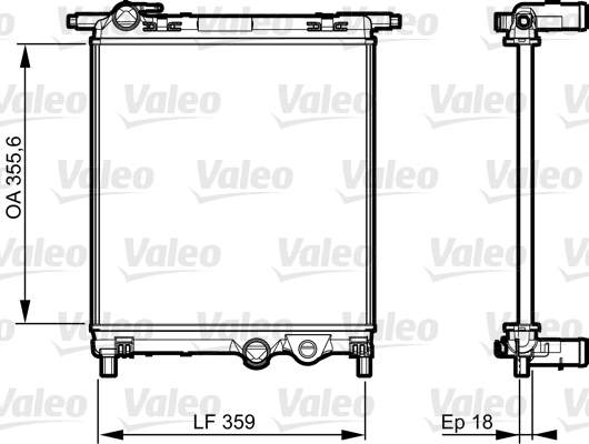 VALEO Vízhűtő 735469_VALEO