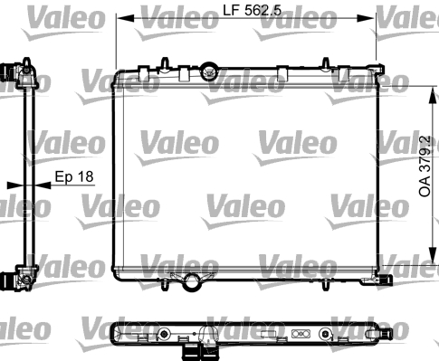 VALEO Vízhűtő 735496_VALEO