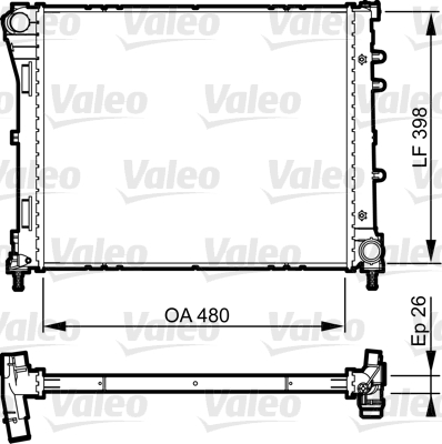 VALEO Vízhűtő 735498_VALEO