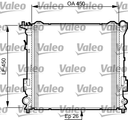 VALEO Vízhűtő 735504_VALEO