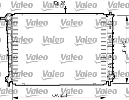 VALEO Vízhűtő 735512_VALEO