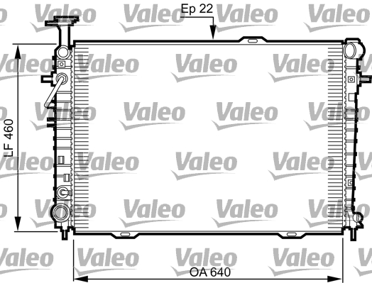 VALEO Vízhűtő 735542_VALEO