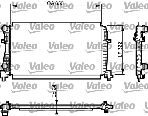 VALEO Vízhűtő 735557_VALEO