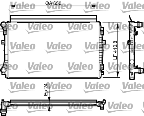 VALEO Vízhűtő 735558_VALEO