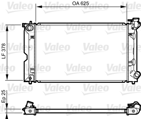 VALEO Vízhűtő 735567_VALEO