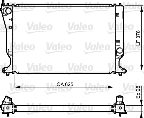 VALEO Vízhűtő 735574_VALEO