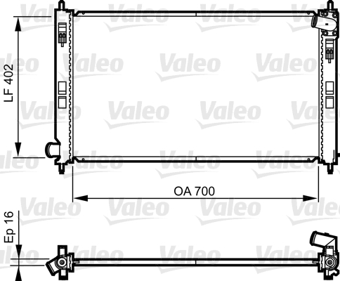 VALEO Vízhűtő 735575_VALEO