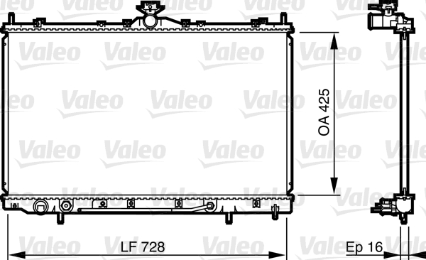 VALEO Vízhűtő 735576_VALEO