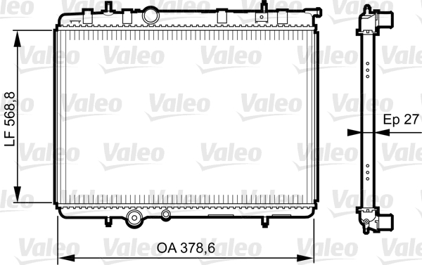 VALEO Vízhűtő 735597_VALEO