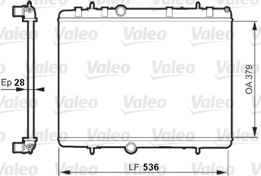 VALEO Vízhűtő 735608_VALEO