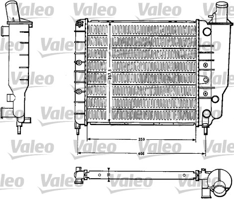 VALEO Vízhűtő RA595_VALEO