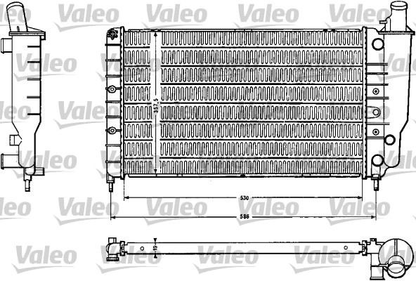 VALEO Vízhűtő RA596_VALEO