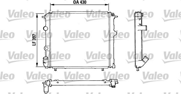 VALEO Vízhűtő RA571_VALEO