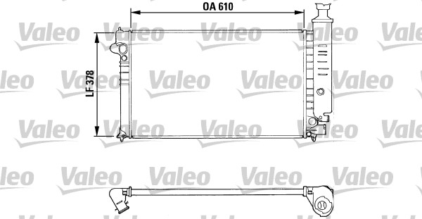 VALEO Vízhűtő RA493_VALEO