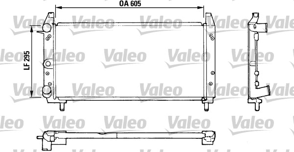 VALEO Vízhűtő RA602_VALEO