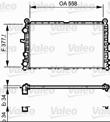 VALEO Vízhűtő TA566_VALEO