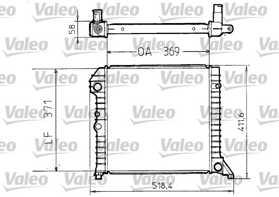 VALEO Vízhűtő 810956_VALEO