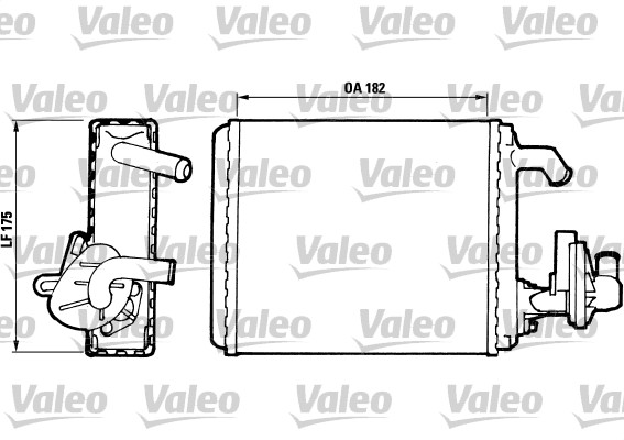 VALEO Fűtőradiátor T674R_VALEO