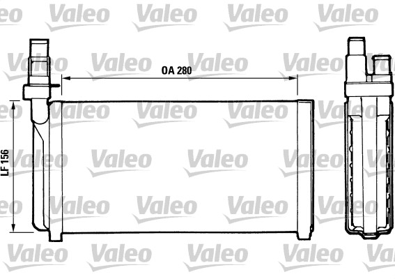 VALEO Fűtőradiátor T675R_VALEO