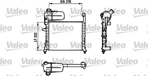 VALEO Vízhűtő TA561_VALEO