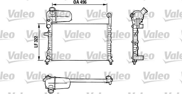 VALEO Vízhűtő TA562_VALEO