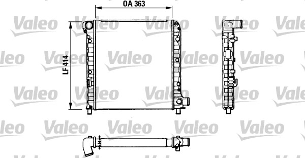 VALEO Vízhűtő TA323_VALEO