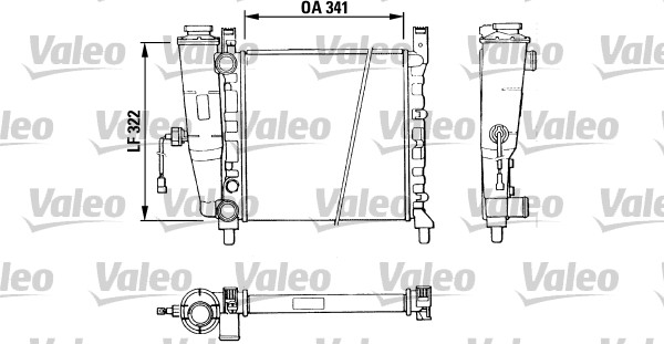 VALEO Vízhűtő TA442_VALEO