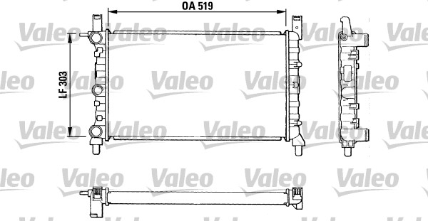 VALEO Vízhűtő RA639_VALEO