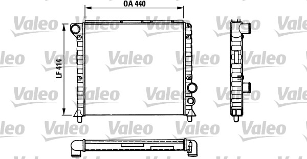 VALEO Vízhűtő TA438_VALEO