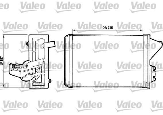 VALEO Fűtőradiátor T663R_VALEO