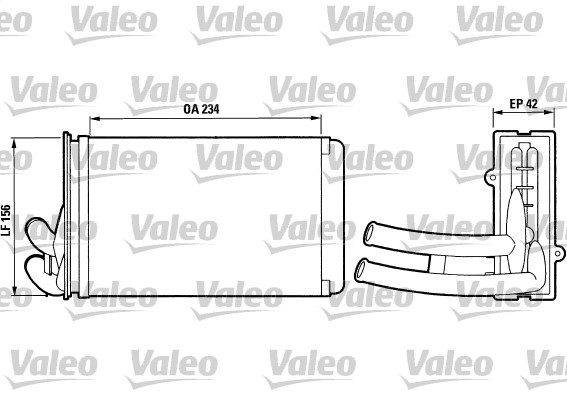 VALEO Fűtőradiátor T188_VALEO