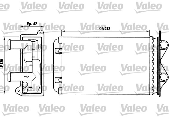 VALEO Fűtőradiátor T292_VALEO