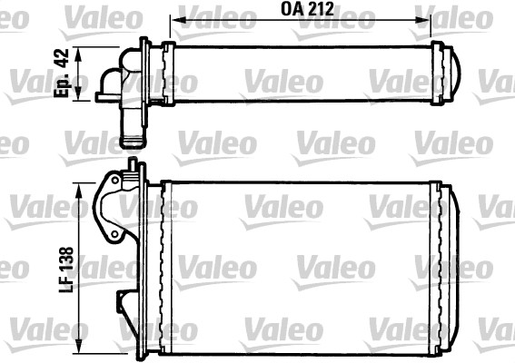 VALEO Fűtőradiátor T127_VALEO