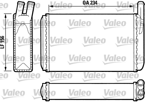 VALEO Fűtőradiátor T348_VALEO