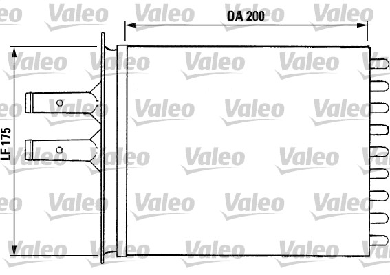 VALEO Fűtőradiátor T735R_VALEO