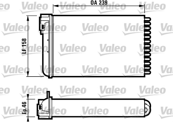 VALEO Fűtőradiátor T373_VALEO