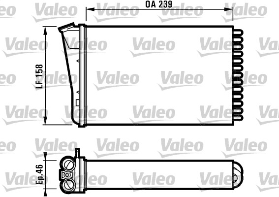 VALEO Fűtőradiátor T354_VALEO