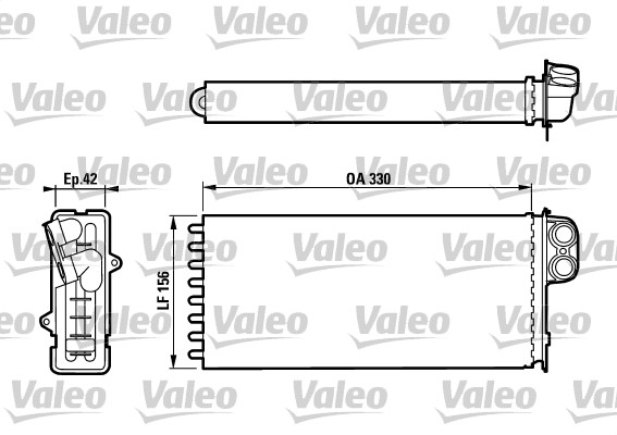 VALEO Fűtőradiátor 812128_VALEO