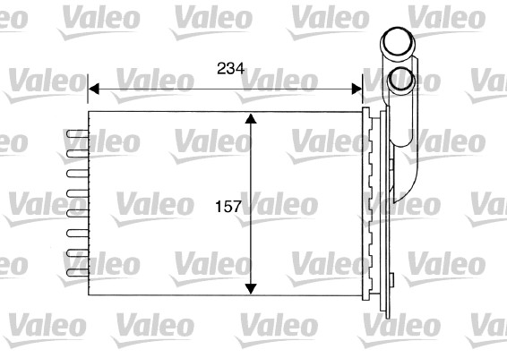 VALEO Fűtőradiátor T287HP_VALEO