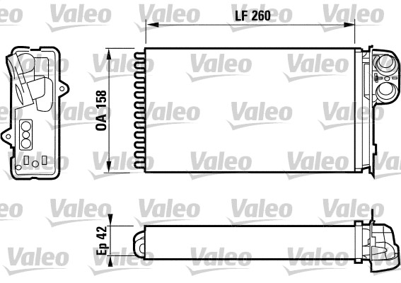 VALEO Fűtőradiátor 812162_VALEO