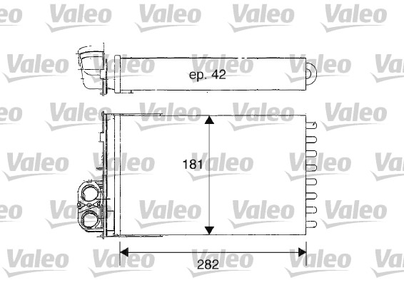 VALEO Fűtőradiátor T379_VALEO