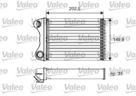 VALEO Fűtőradiátor 812211_VALEO