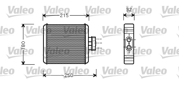 VALEO Fűtőradiátor 812323_VALEO