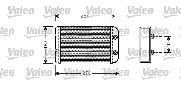 VALEO Fűtőradiátor 812329_VALEO