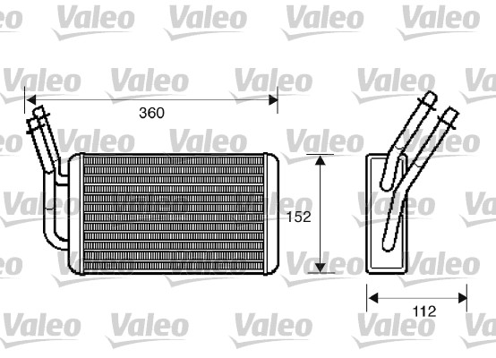 VALEO Fűtőradiátor 812332_VALEO