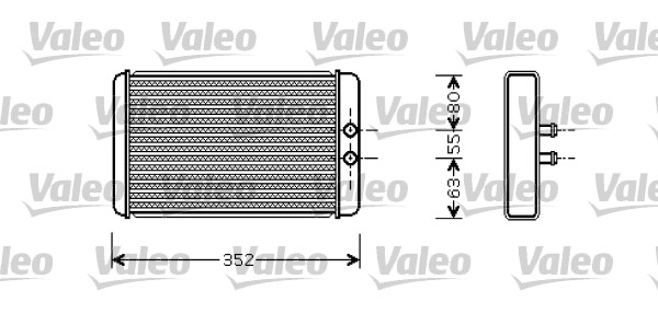 VALEO Fűtőradiátor 812358_VALEO