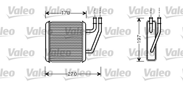 VALEO Fűtőradiátor 812361_VALEO